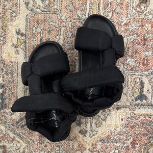 Free People Black Sandals